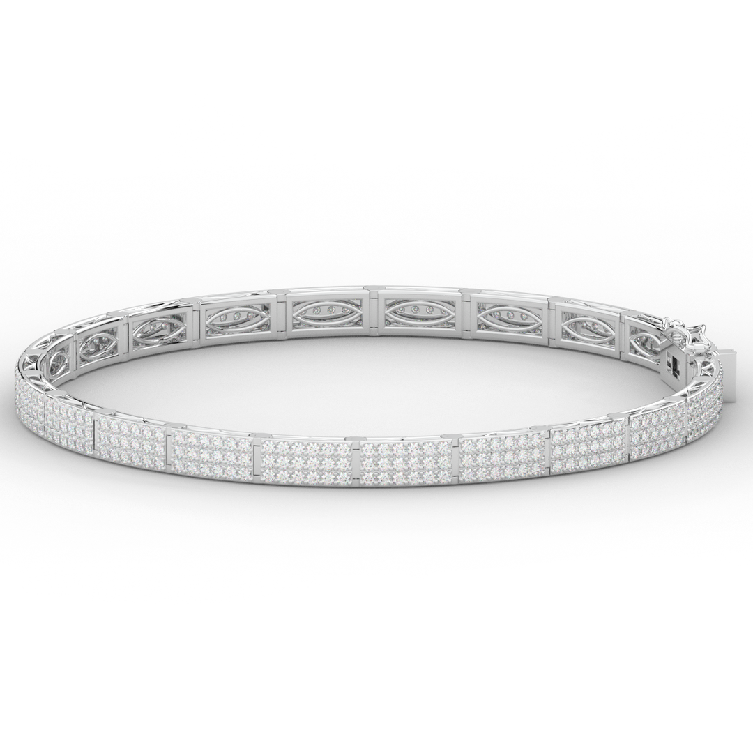 2.25CT.TW ROUND LAB DIAMOND TENNIS BRACELET - Nazarelle