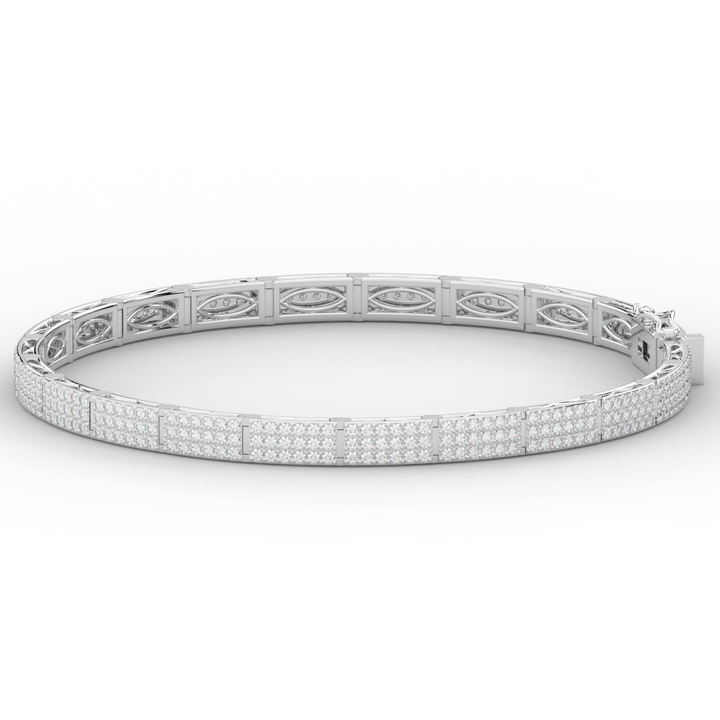 2.25CT.TW ROUND LAB DIAMOND TENNIS BRACELET - Nazarelle