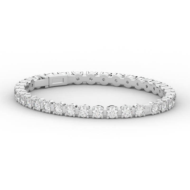 9.00CT.TW ROUND LAB DIAMOND ETERNITY BANGLE - Nazarelle