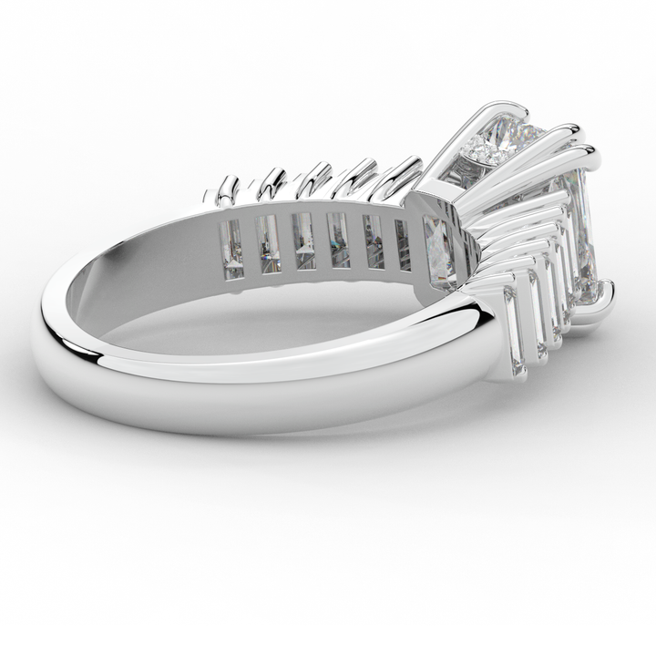 2.60CT.TW RADIANT LAB DIAMOND ENGAGEMENT RING - Nazarelle