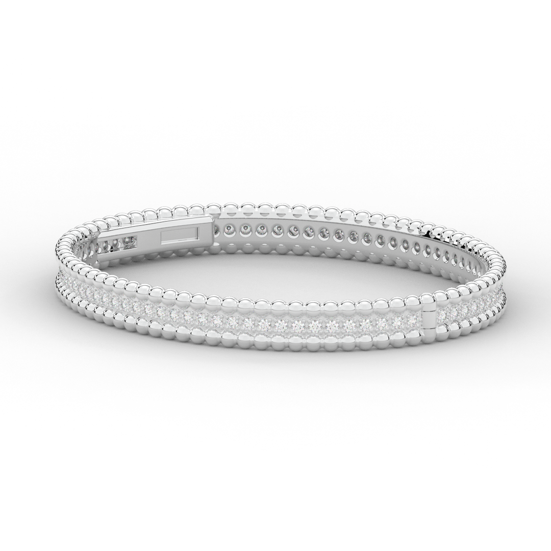 1.20CT.TW ROUND LAB DIAMOND ETERNITY BANGLE - Nazarelle