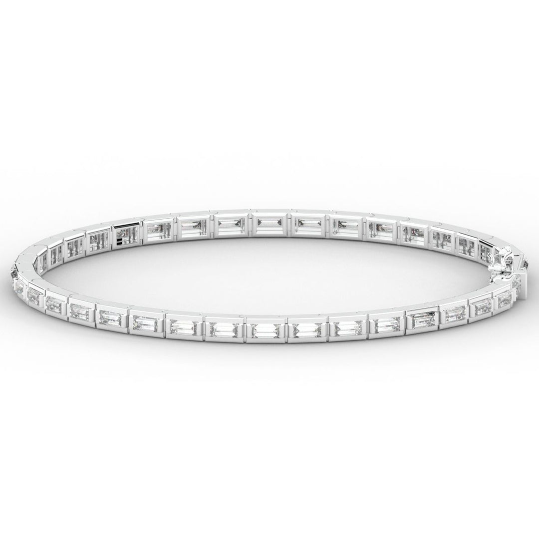 3.40CT.TW ROUND LAB DIAMOND TENNIS BRACELET - Nazarelle