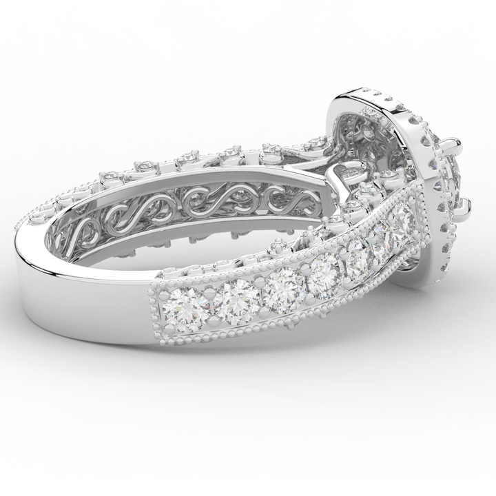 2.30CT.TW ROUND LAB DIAMOND ENGAGEMENT RING - Nazarelle