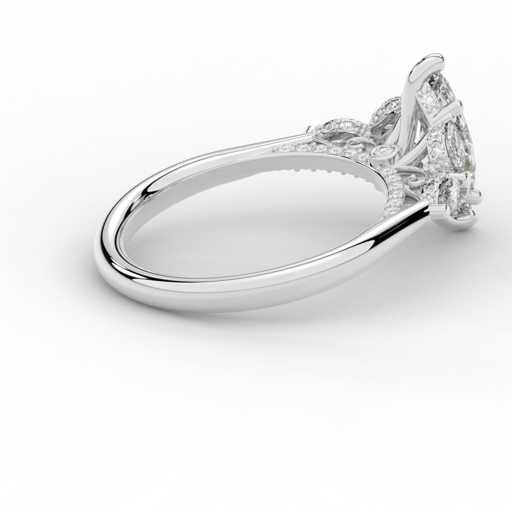 1.50CT.TW MARQUISE LAB DIAMOND ENGAGEMENT RING - Nazarelle