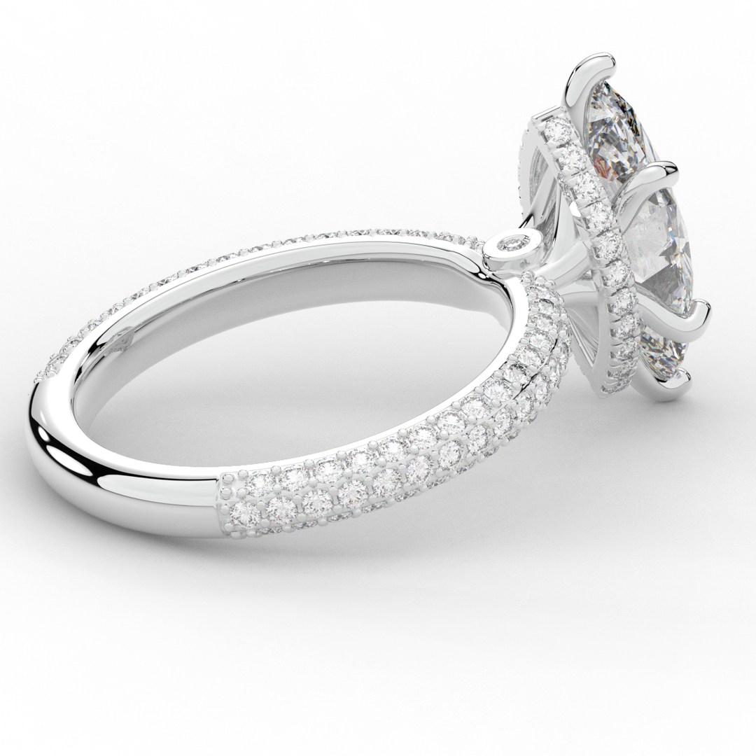 2.60CT.TW MARQUISE LAB DIAMOND ENGAGEMENT RING - Nazarelle