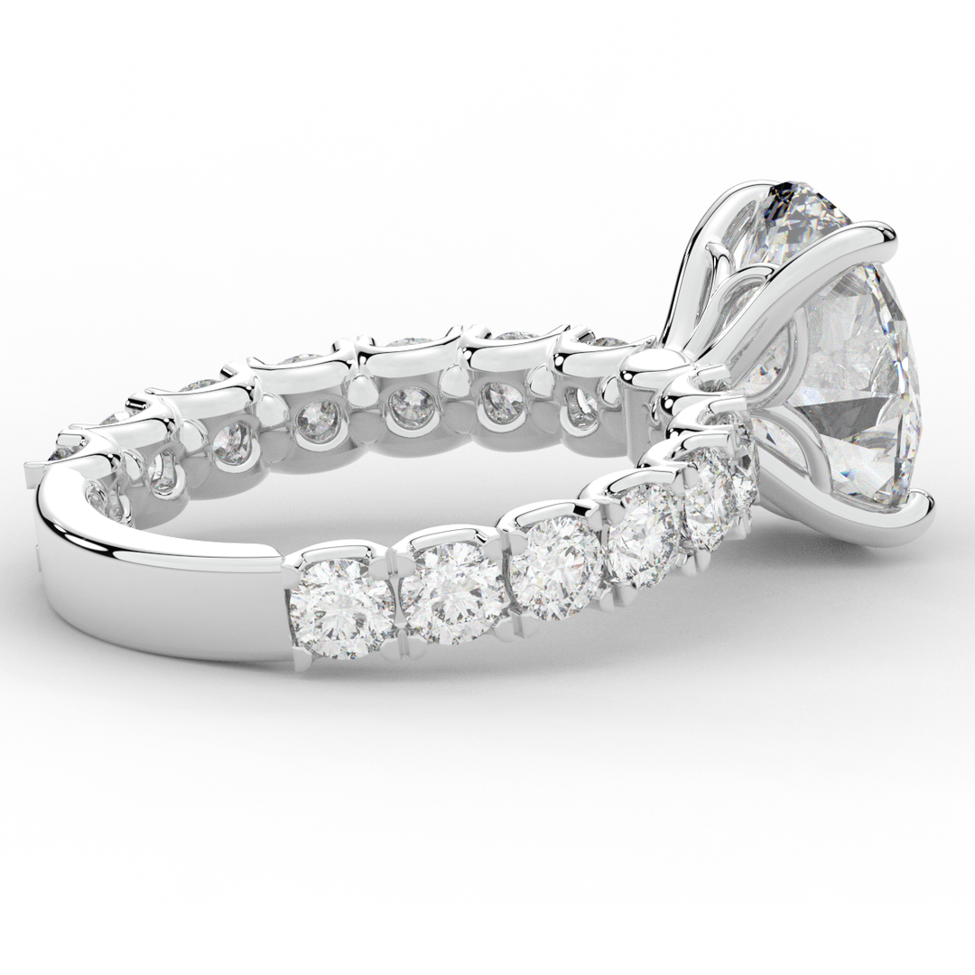 4.35CT.TW OVAL LAB DIAMOND ENGAGEMENT RING - Nazarelle