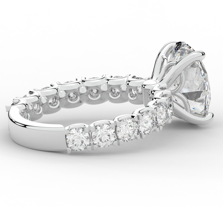 4.35CT.TW OVAL LAB DIAMOND ENGAGEMENT RING - Nazarelle