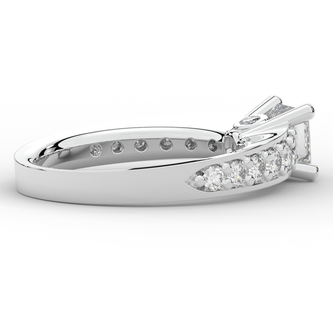 1.75CT.TW PRINCESS LAB DIAMOND SOLITAIRE ENGAGEMENT RING - Nazarelle