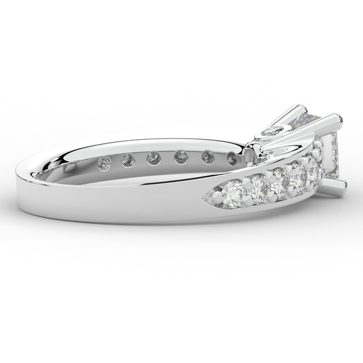 1.75CT.TW PRINCESS LAB DIAMOND SOLITAIRE ENGAGEMENT RING - Nazarelle