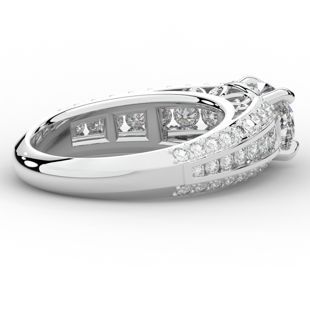 1.80CT.TW OVAL LAB DIAMOND SOLITAIRE ENGAGEMENT RING - Nazarelle