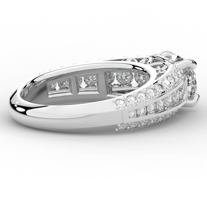 1.80CT.TW OVAL LAB DIAMOND SOLITAIRE ENGAGEMENT RING - Nazarelle