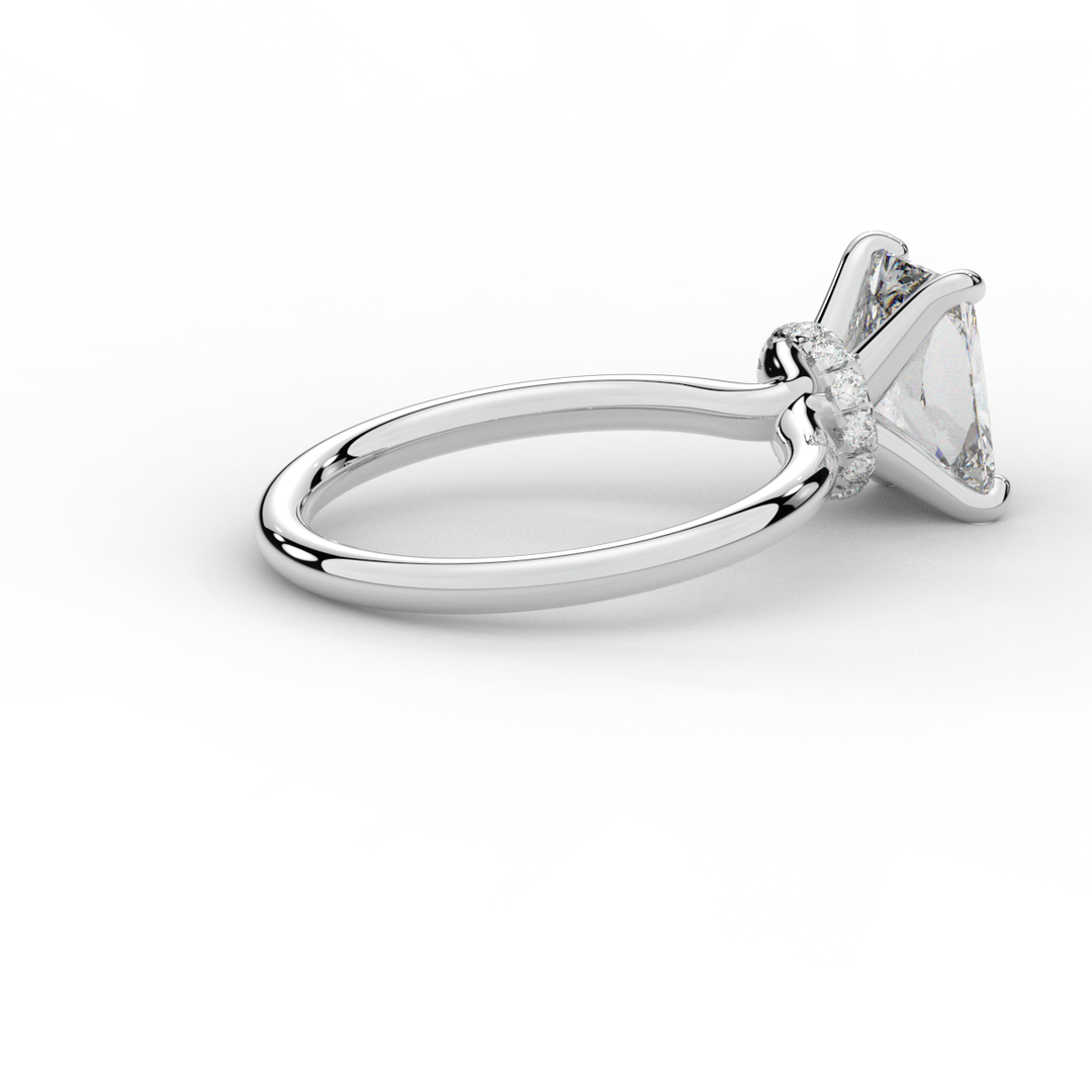 2.05CT.TW RADIANT LAB DIAMOND SOLITAIRE ENGAGEMENT RING - Nazarelle