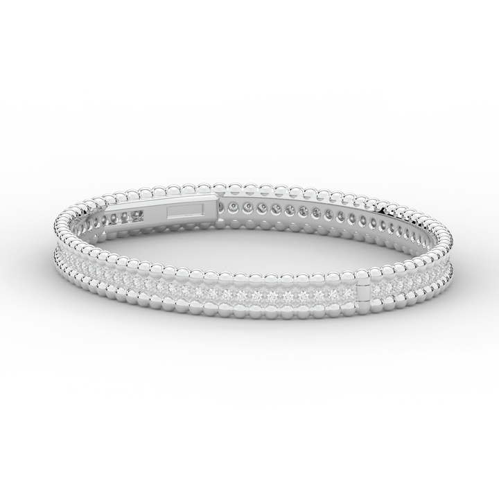 1.20CT.TW ROUND LAB DIAMOND ETERNITY BANGLE - Nazarelle