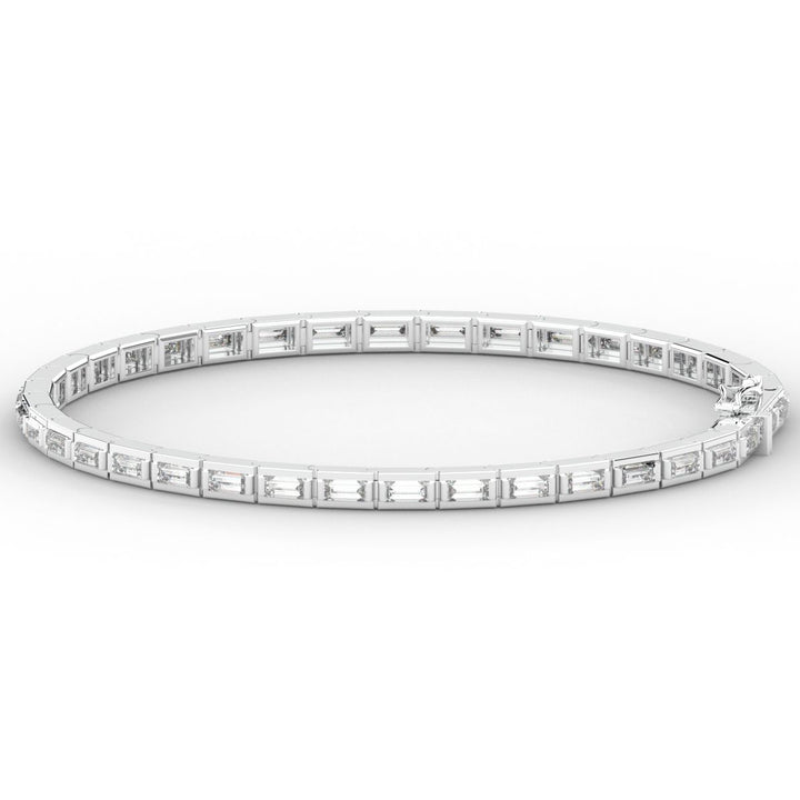 3.40CT.TW ROUND LAB DIAMOND TENNIS BRACELET - Nazarelle