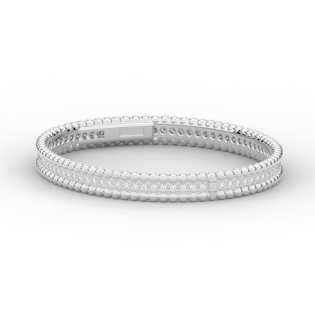 1.20CT.TW ROUND LAB DIAMOND ETERNITY BANGLE - Nazarelle