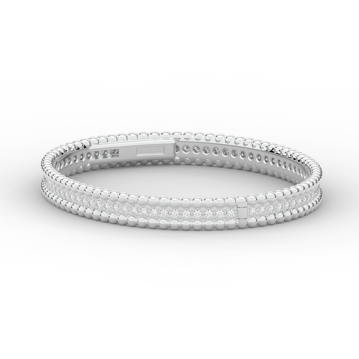 1.20CT.TW ROUND LAB DIAMOND ETERNITY BANGLE - Nazarelle