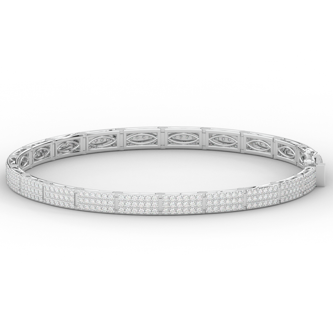 2.25CT.TW ROUND LAB DIAMOND TENNIS BRACELET - Nazarelle