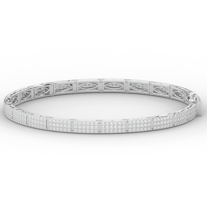 2.25CT.TW ROUND LAB DIAMOND TENNIS BRACELET - Nazarelle