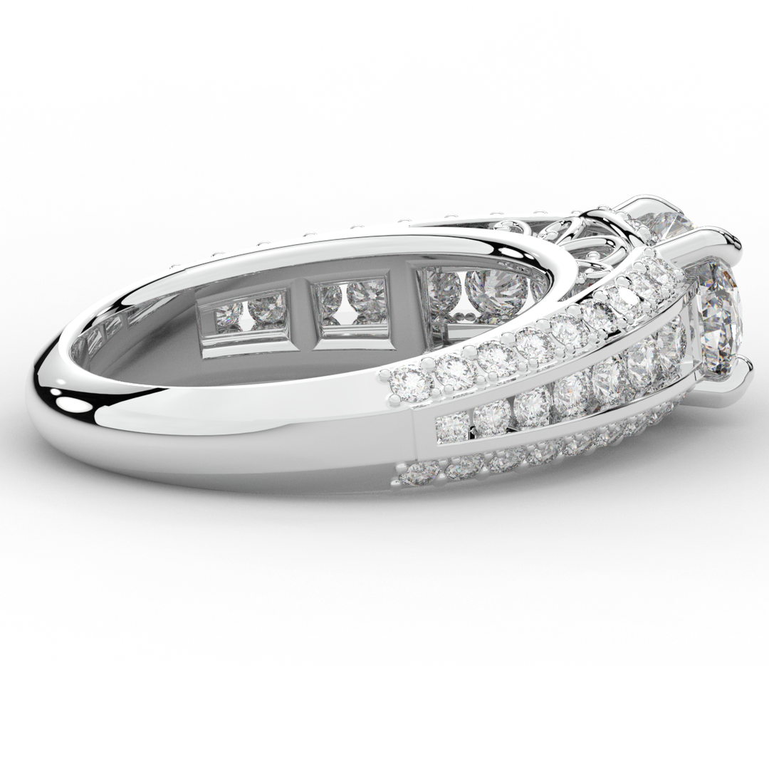 1.80CT.TW OVAL LAB DIAMOND SOLITAIRE ENGAGEMENT RING - Nazarelle