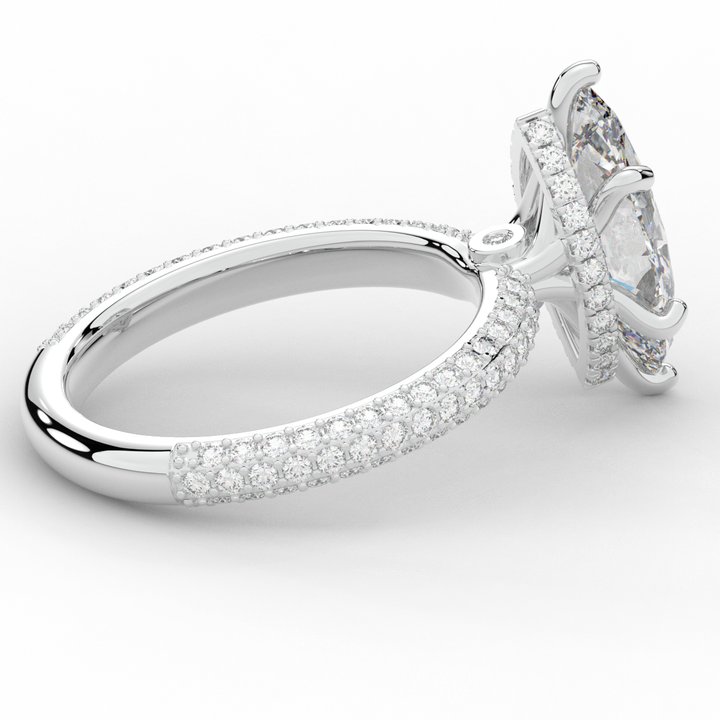 2.60CT.TW MARQUISE LAB DIAMOND ENGAGEMENT RING - Nazarelle