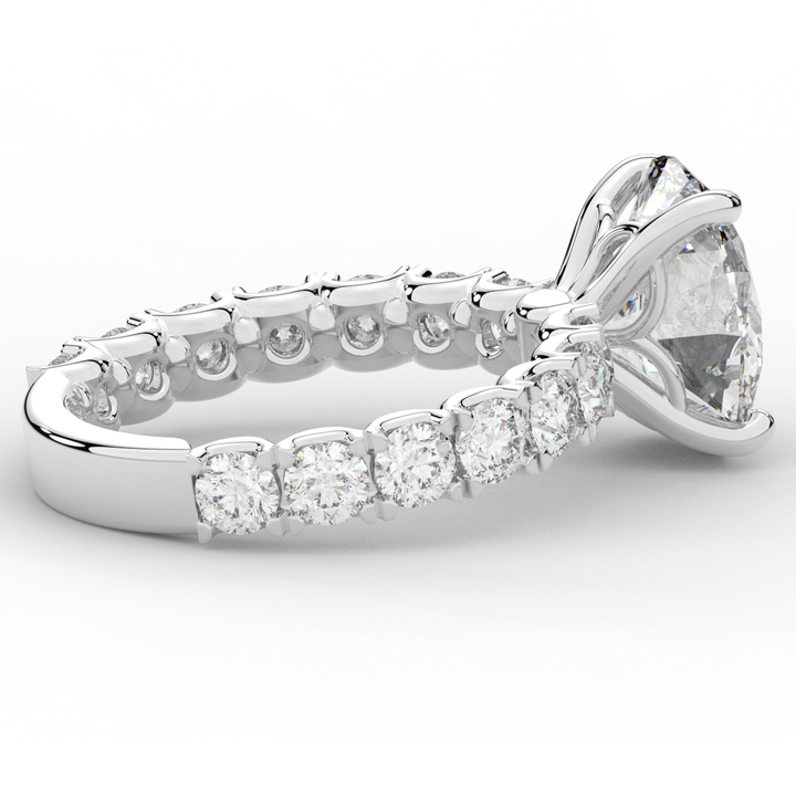 4.35CT.TW OVAL LAB DIAMOND ENGAGEMENT RING - Nazarelle