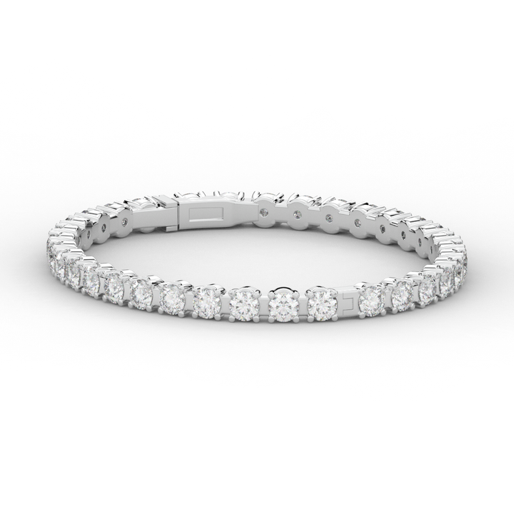 9.00CT.TW ROUND LAB DIAMOND ETERNITY BANGLE - Nazarelle
