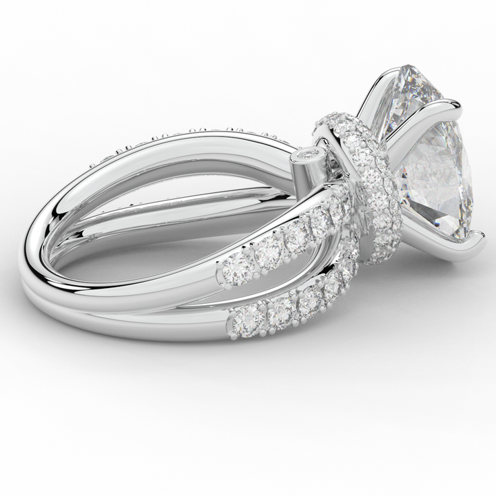 6.25CT.TW OVAL LAB DIAMOND ENGAGEMENT RING - Nazarelle