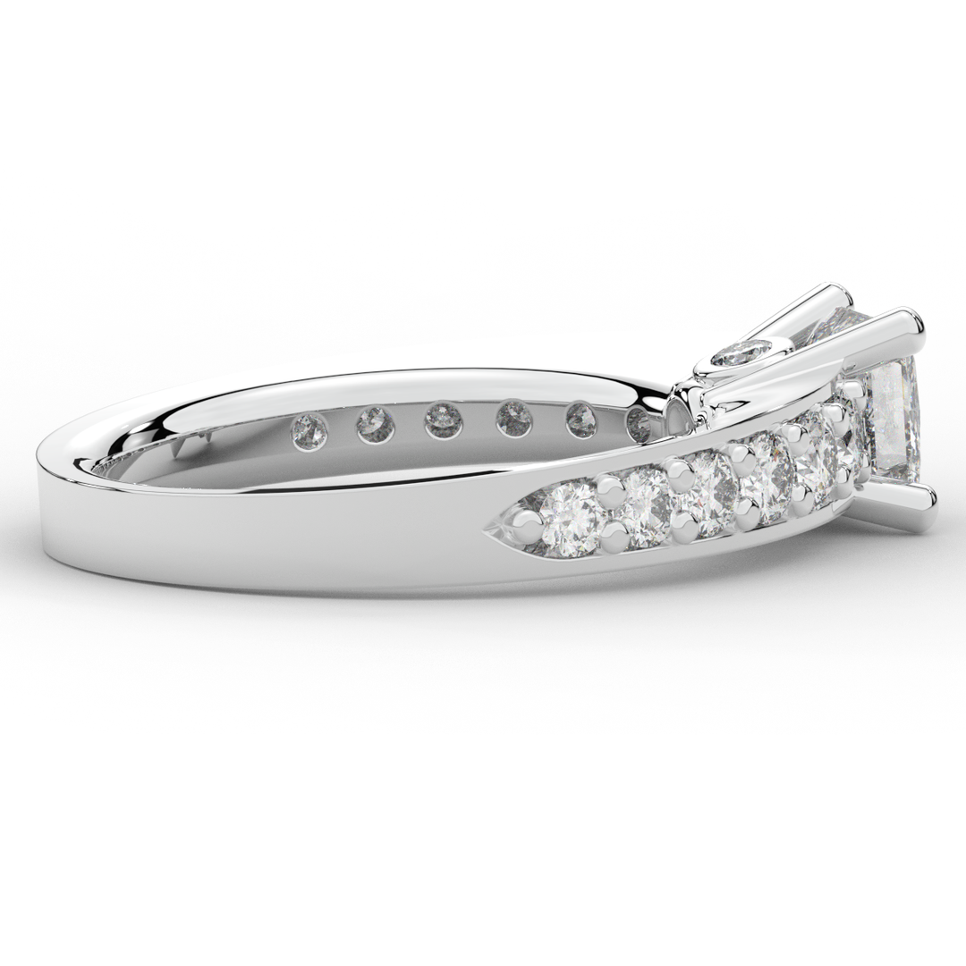 1.75CT.TW PRINCESS LAB DIAMOND SOLITAIRE ENGAGEMENT RING - Nazarelle