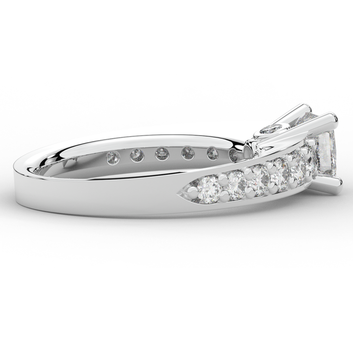 1.75CT.TW PRINCESS LAB DIAMOND SOLITAIRE ENGAGEMENT RING - Nazarelle