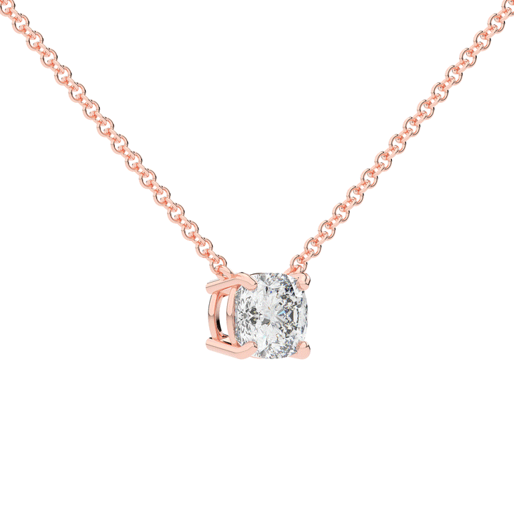 1.50CT CUSHION CERTIFIED LAB DIAMOND SOLITAIRE PENDANT - Nazarelle