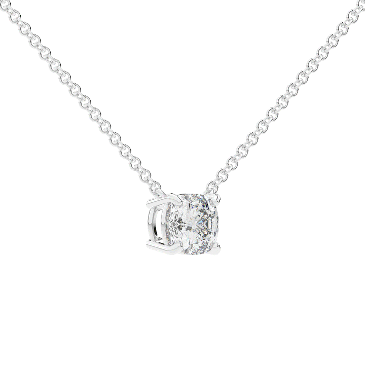1.50CT CUSHION CERTIFIED LAB DIAMOND SOLITAIRE PENDANT - Nazarelle