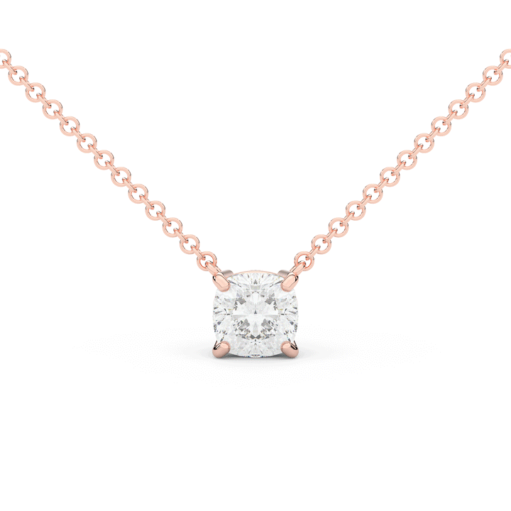 1.50CT CUSHION CERTIFIED LAB DIAMOND SOLITAIRE PENDANT - Nazarelle