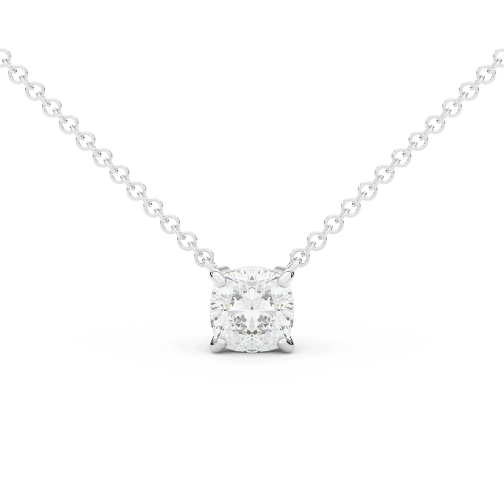 1.50CT CUSHION CERTIFIED LAB DIAMOND SOLITAIRE PENDANT - Nazarelle