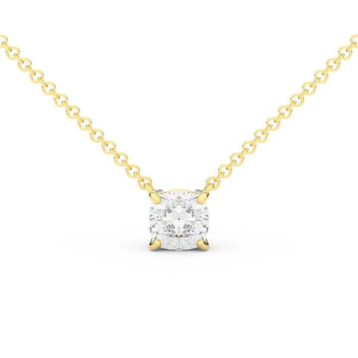 1.50CT CUSHION CERTIFIED LAB DIAMOND SOLITAIRE PENDANT - Nazarelle