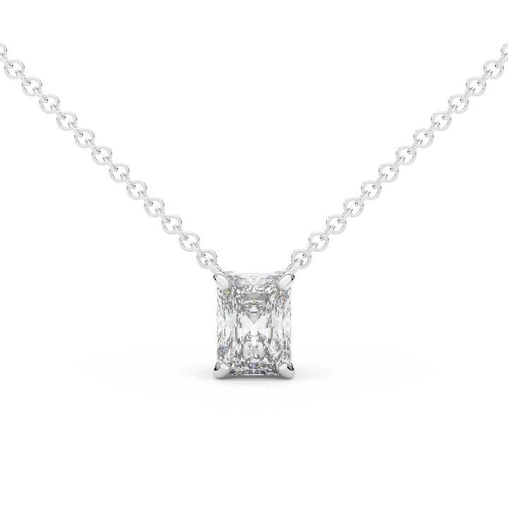 1.50CT RADIANT CERTIFIED LAB DIAMOND SOLITAIRE PENDANT - Nazarelle