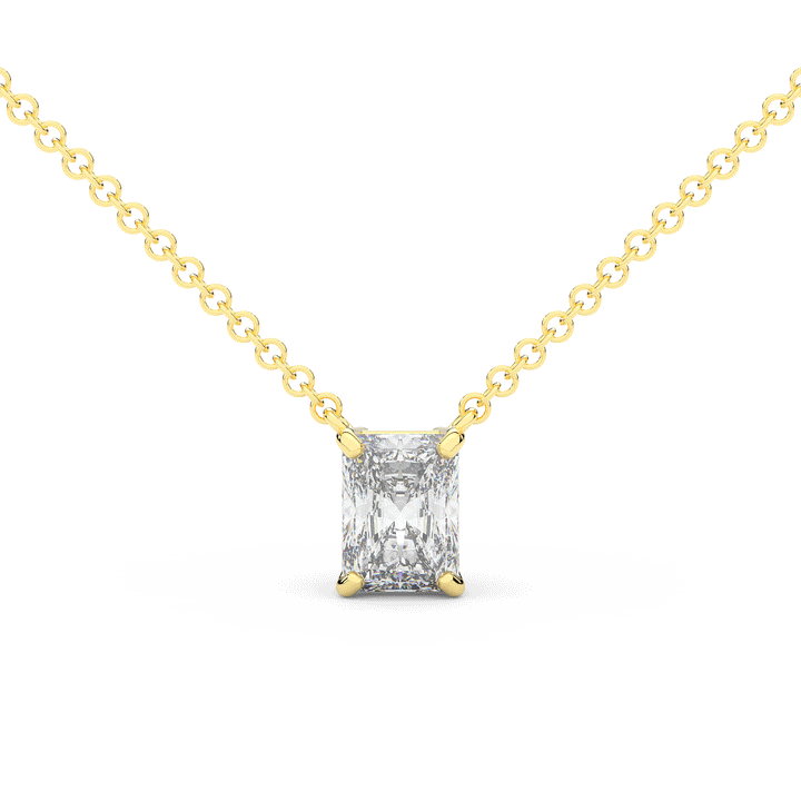 1.50CT RADIANT CERTIFIED LAB DIAMOND SOLITAIRE PENDANT - Nazarelle