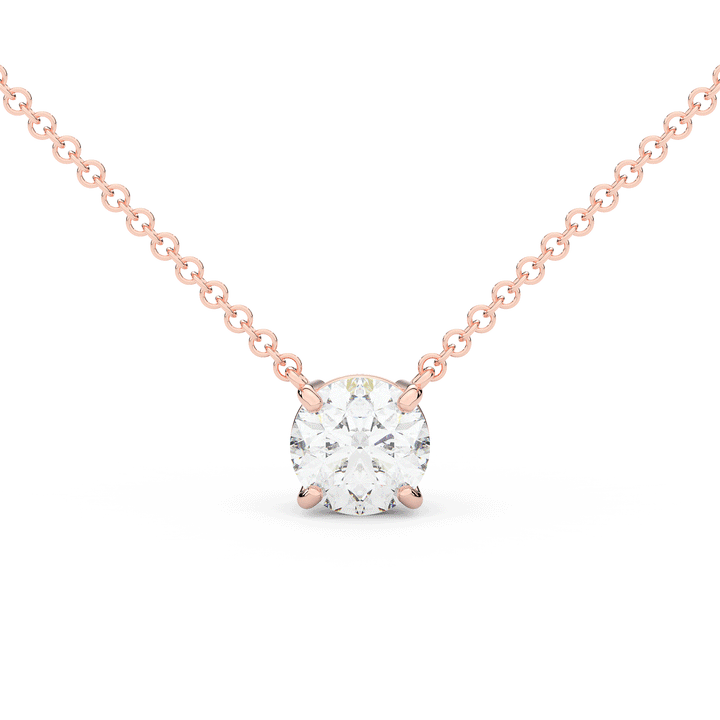 1.50CT ROUND CERTIFIED LAB DIAMOND SOLITAIRE PENDANT - Nazarelle