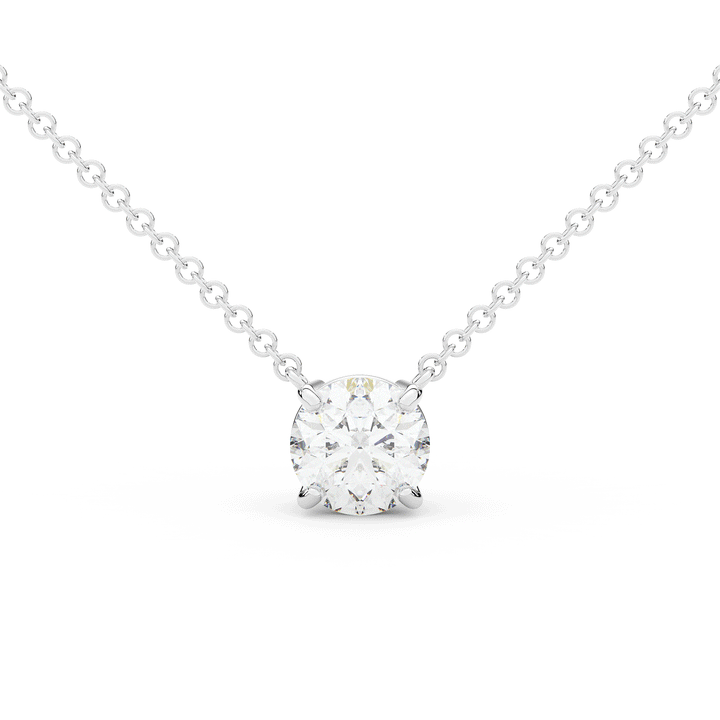1.50CT ROUND CERTIFIED LAB DIAMOND SOLITAIRE PENDANT - Nazarelle