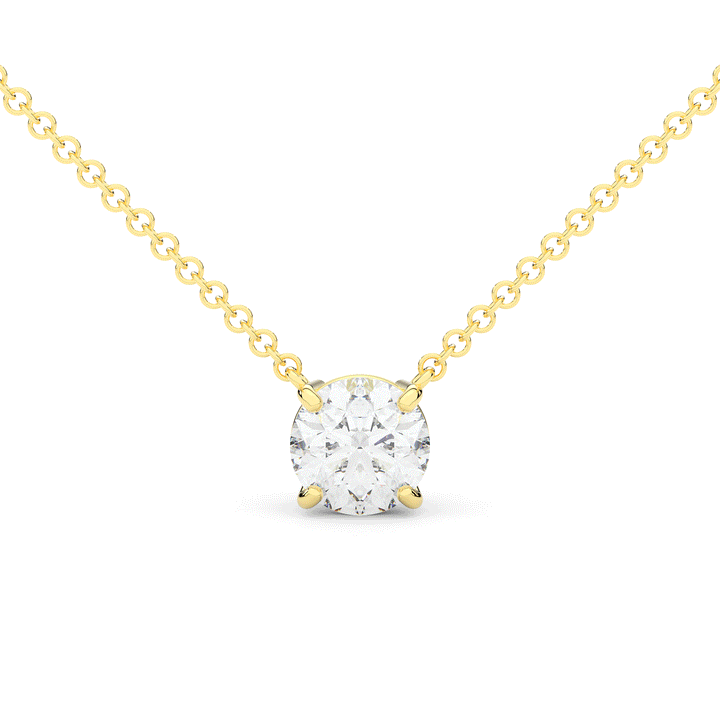 1.50CT ROUND CERTIFIED LAB DIAMOND SOLITAIRE PENDANT - Nazarelle