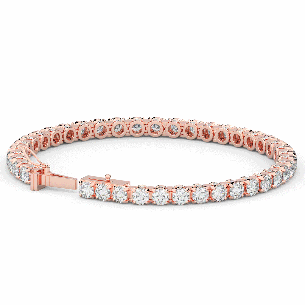 10.50CT.TW ROUND LAB DIAMOND TENNIS BRACELET - Nazarelle