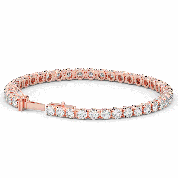 10.50CT.TW ROUND LAB DIAMOND TENNIS BRACELET - Nazarelle