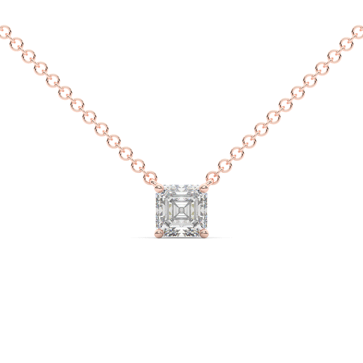 1.00CT.TW ASCHER LAB DIAMOND SOLITAIRE PENDANT - Nazarelle