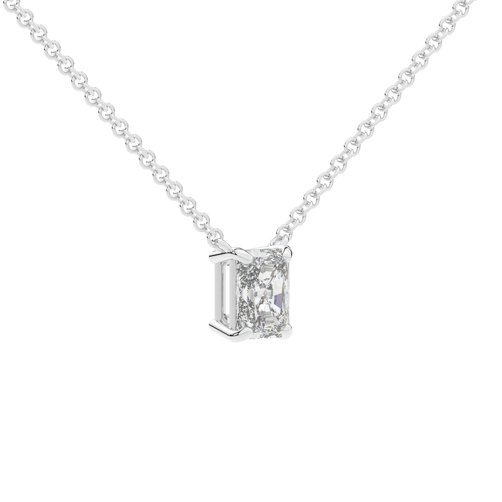 1.00CT.TW RADIANT LAB DIAMOND SOLITAIRE PENDANT - Nazarelle