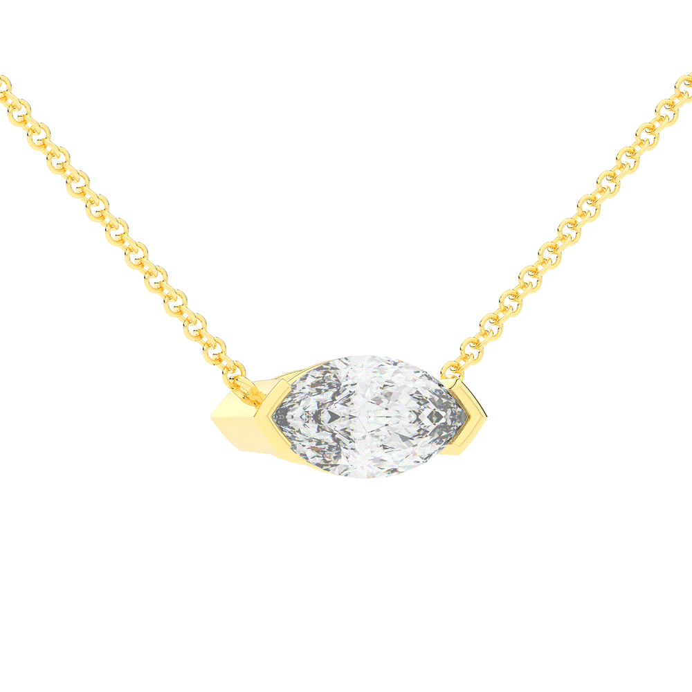 2.00CT MARQUISE CERTIFIED LAB DIAMOND SOLITAIRE PENDANT - Nazarelle