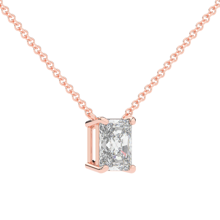2.00CT CERTIFIED RADIANT LAB DIAMOND SOLITAIRE PENDANT - Nazarelle