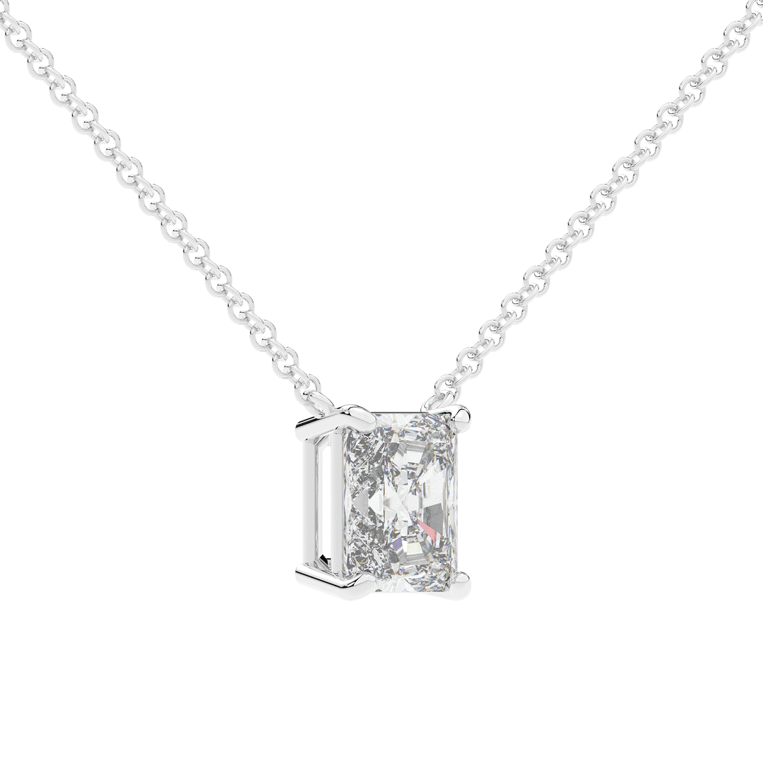 2.00CT CERTIFIED RADIANT LAB DIAMOND SOLITAIRE PENDANT - Nazarelle