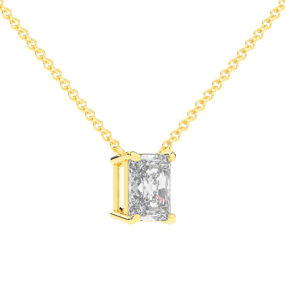 2.00CT CERTIFIED RADIANT LAB DIAMOND SOLITAIRE PENDANT - Nazarelle
