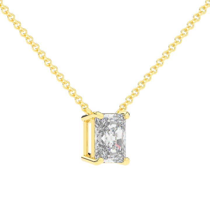 2.00CT CERTIFIED RADIANT LAB DIAMOND SOLITAIRE PENDANT - Nazarelle
