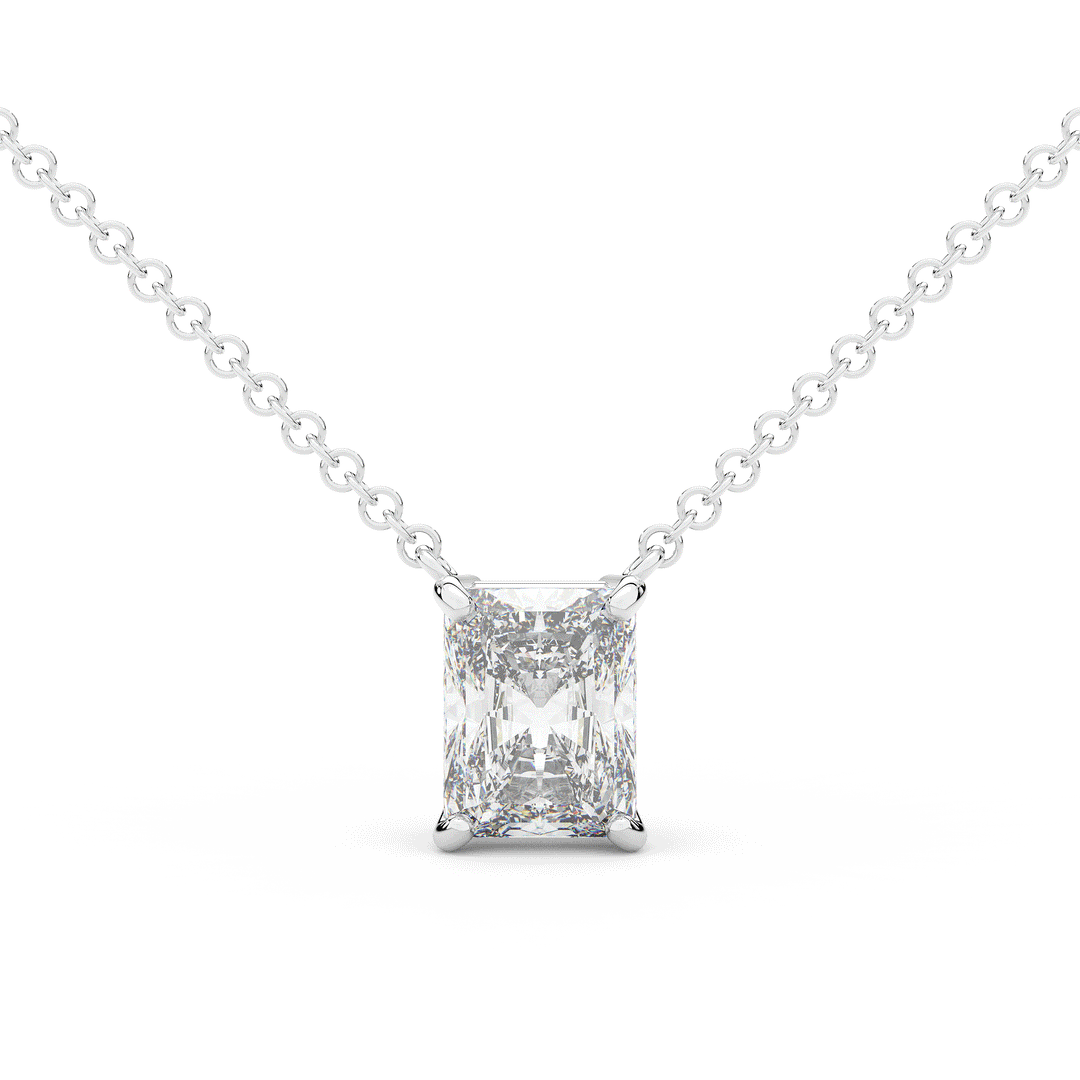 2.00CT CERTIFIED RADIANT LAB DIAMOND SOLITAIRE PENDANT - Nazarelle