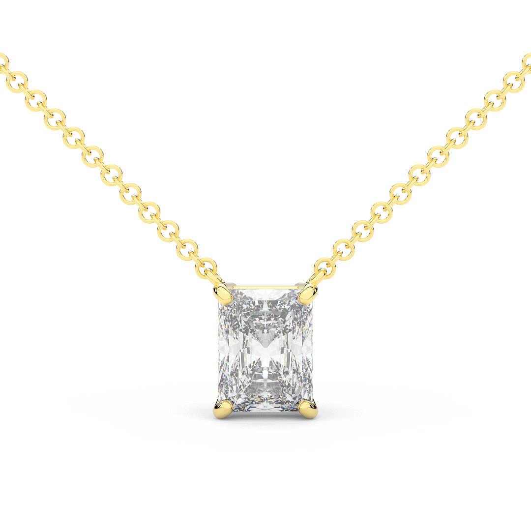2.00CT CERTIFIED RADIANT LAB DIAMOND SOLITAIRE PENDANT - Nazarelle